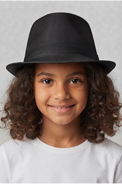 Uniquetrenders Girl's 7-12 Years Old Summer Fedora Hat Sun Protection Beach a...