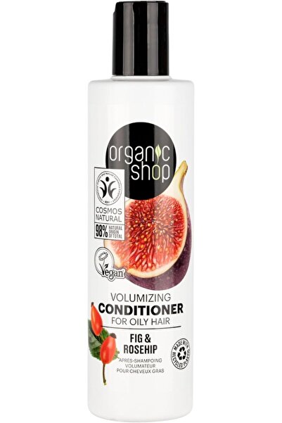 organic shop Volumizing Conditioner for Oily Hair Fig and Rosehip, 280 ml