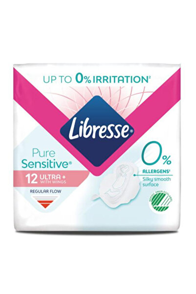 Libresse Απορροφητικά επιθέματα με φτερά - Pure Sensitive Ultra+ με φτερά, 12...