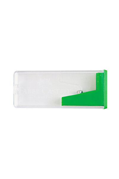 Faber Castell Ascutitoare plastic cu container culori standard faber-castell