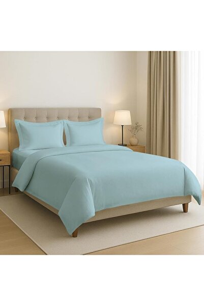 GENERAL 100% Cotton Duvet Cover Set Queen Size 2.3m X 2.2m, Black 400 Thread ...