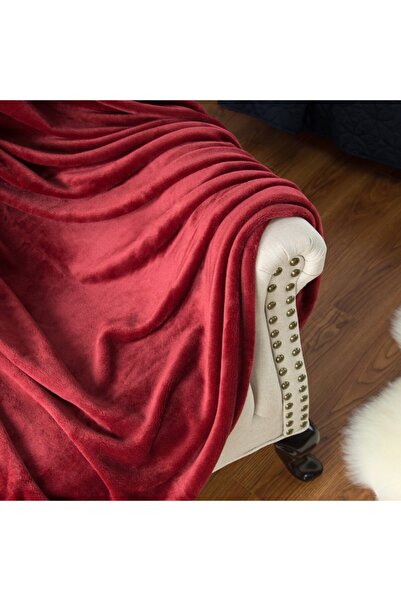Mollia Tek Kişilik Battaniye Bordo