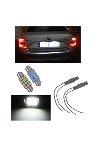 Fardoktoru Skoda Octavıa Iı Led Plaka Ampulü Dekoder Seti