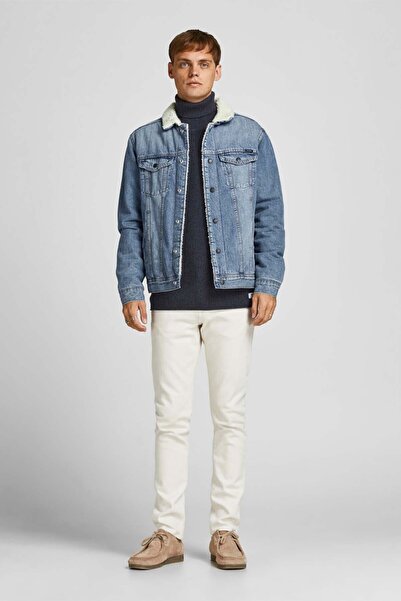 Jack & Jones Erkek Yünlü Kot Ceket Jjıjean Jjjacket Akm 766