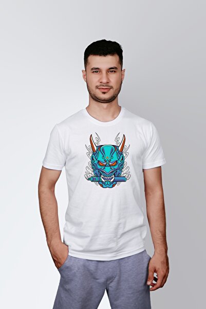 ErTaPassage White Samurai Vapor cu imprimeu pentru bărbați tricou - T7426499