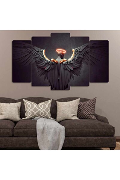 EVLOYA Melek Kanadı - 5 Parçalı Tablo