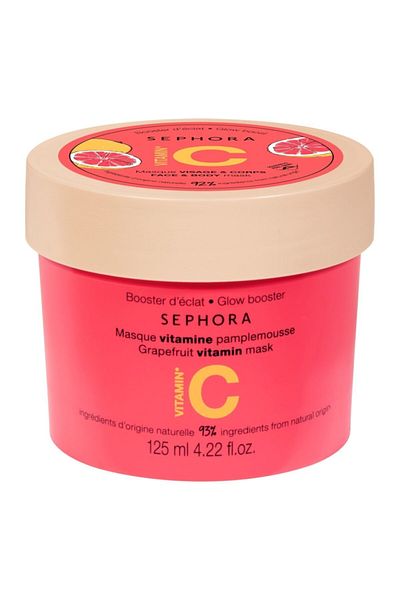 SEPHORA قناع فيتامين للوجه والجسم للعناية بالبشرة بالجريب فروت المخصب بالفيتامينات 125 مل