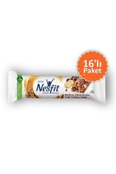 Nestle Nesfit Tahıllı Muzlu Ve Çikolatalı Bar 16 Adet