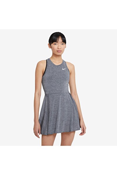 Nike Γυναικείο Γκρι Φόρεμα Court Dri-fit Advantage Cv4692 - 010