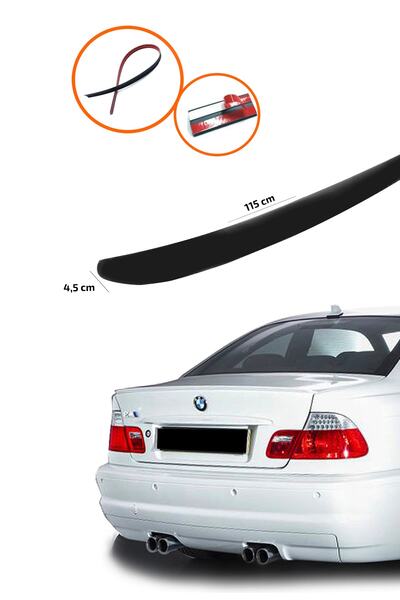 e otomarket Bmw E 46 Bagaj Üstü Spoiler Piano Black