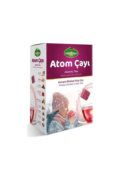 Mindivan Atomic Tea (Cubic Tea) 180 g (2 Pieces)