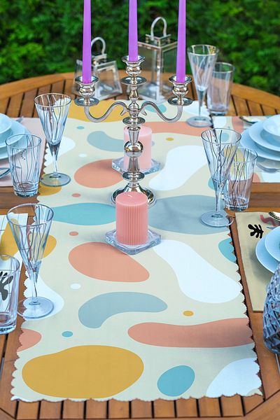 Realhomes 4+1 Bohemian Designed American Service & Runner Set