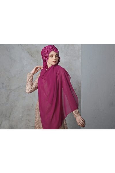 Differenza Three Dimensional Shawl \ Fuchsia