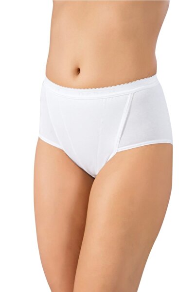 LÜXDRM Жіночі білі стягуючі бавовняні труси з високою талією