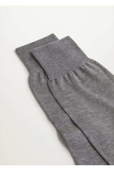 MANGO Man Graue Herrensocken
