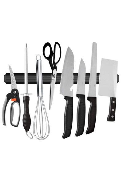 safestore Magnetic Stainless Wall Knife Hanging Hanger Stand 55 cm Organizer Organizer Apparatus