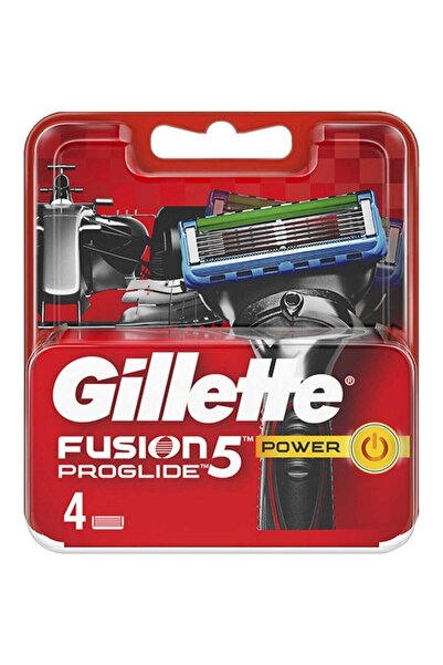 Gillette Fusion5 Proglide Power Yedek Tıraş Bıçağı 4'lü Kırmızı Seri