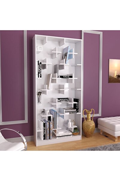 PASİFİC HOME Beyaz Plus Big Kitaplık Artı Raflı