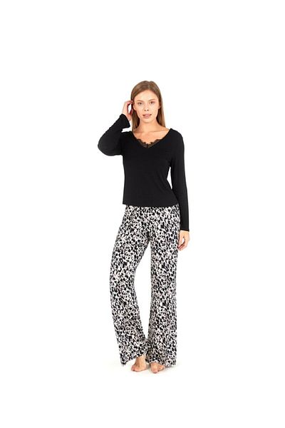 Blackspade Set pijama damă 60008 - negru