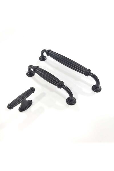 ARON Kardelen Kulp 96mm Siyah Rustik Country Mutfak Dolap Çekmece Mobilya Kulbu