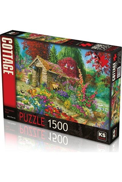 Ks Games Puzzle 1500 Parça The Garden Shed Çiçekli Bahçe 1500 Parça Puzzle