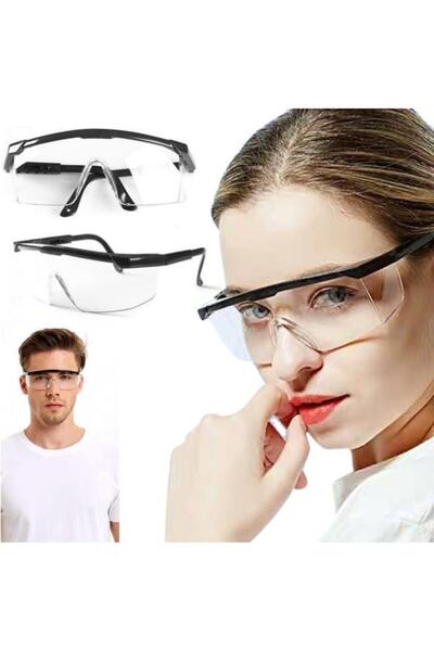 YDGR Work Safety Uv Protective Non-Buhu Protective Glasses with Air Channel for Laboratory and Workshop-10 Lu