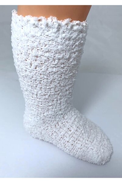 Bamuta Kışlık Bebek Çorabı Beyaz