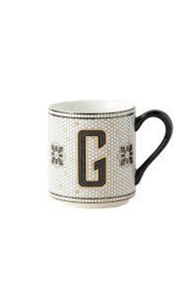 Anthropologie Bistro Tile Monogram Kupa G Harfi
