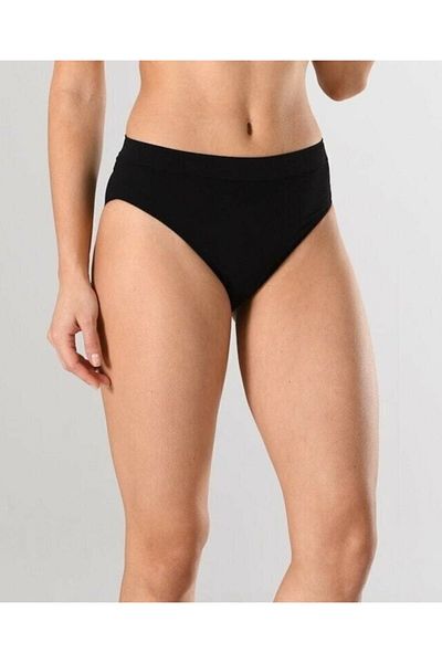 Bestin Women's Black Push Up Brazilian Seamless Soft Slip Panties