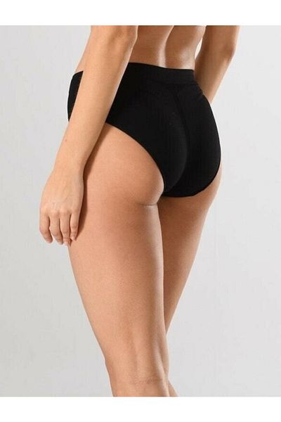Bestin Women's Black Push Up Brazilian Seamless Soft Slip Panties