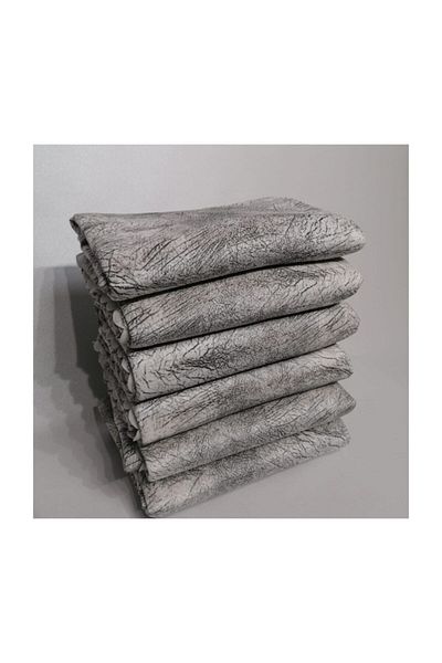Madame Blue Sponge Sofa Sofa Bed Cover with Vein Pattern Glossy and Non-Slip Cover Light Gray