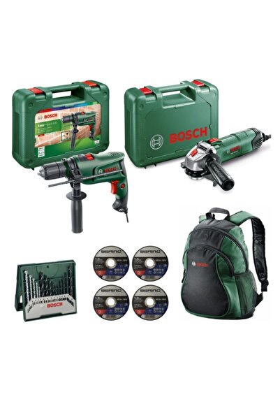 Bosch Easyimpact 600 Matkap Ve Pws 750 Taşlama Seti
