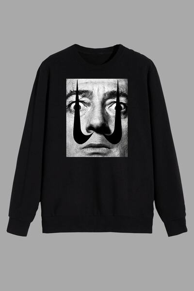 perseusshopping Art Salvador Dali Brkovi Štampano Crna Unisex Majica