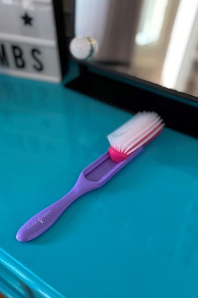 LAND OF MYTH Lom1212 Styling Brush, 9 Rows Styling Brush, Curly Girl Curly Girl Method Brush - Purple
