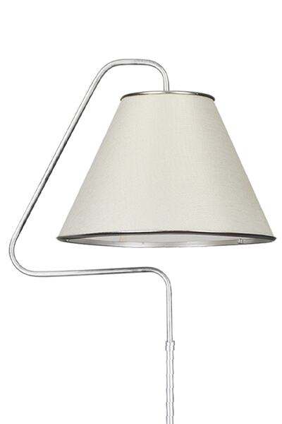 VENON Aydınlatma Lambader Silver Mia Üçgen Gümüş Patine (silver Çember) Krem Şapka