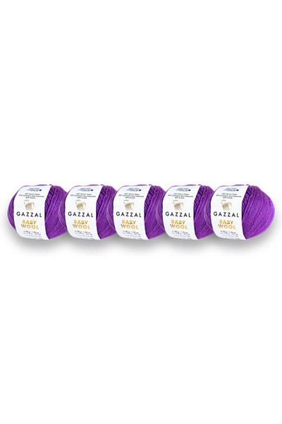 Gazzal Baby Wool Merino Wool 5 Pack Πλεκτό Χέρι, 50 Gr (815)