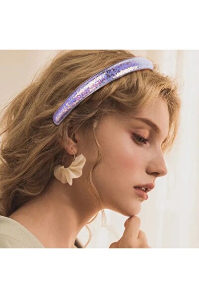 QUEEN AKSESUAR Parlak Şeffaf Hareketli Yıldız Pullu Geniş Kadın Çocuk Tacı Mo...