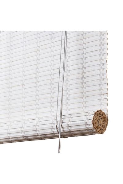 Bahçem Bamboo Roller Blinds White 200X180 cm