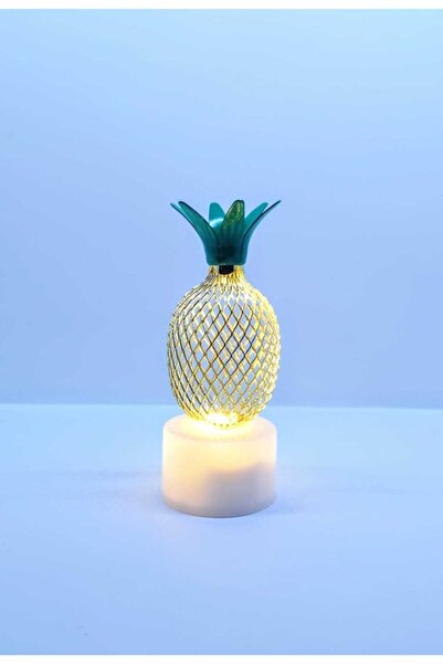 MOBGİFT Mini Metal Ananas Gece Ve Masa Lambası