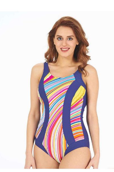 Estiva Navy Blue Rainbow Swimsuit