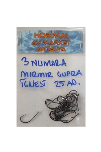 JAPON Çupra & Mırmır Iğnesi No : 3 ( 25 Adet Delikli )