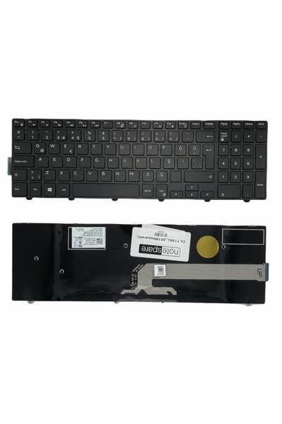 Notespare Dell Uyumlu Inspiron 15-3000, 15-5000, 15-3541, 15-3542 Siyah Klavy...