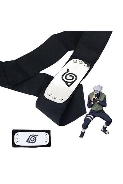 Köstebek Naruto Shippuden Ninja Cosplay Skull Metal Plate