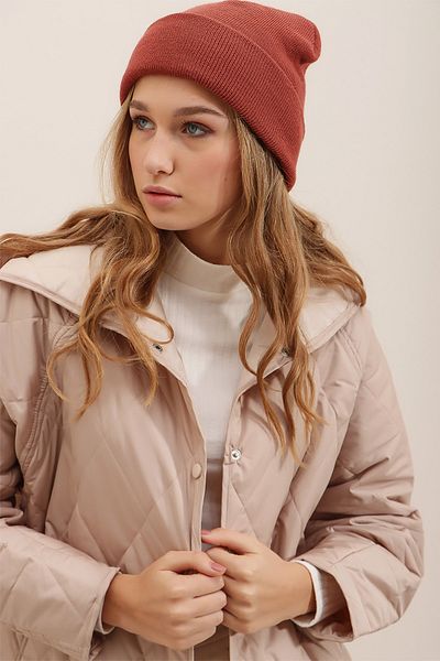Trend Alaçatı Stili Mütze - Braun - Casual