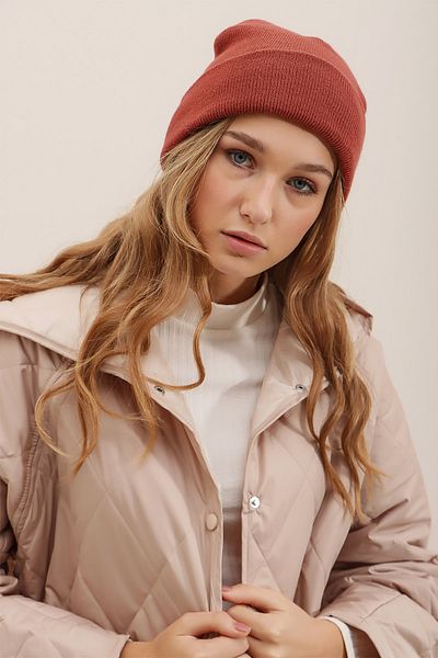 Trend Alaçatı Stili Mütze - Braun - Casual