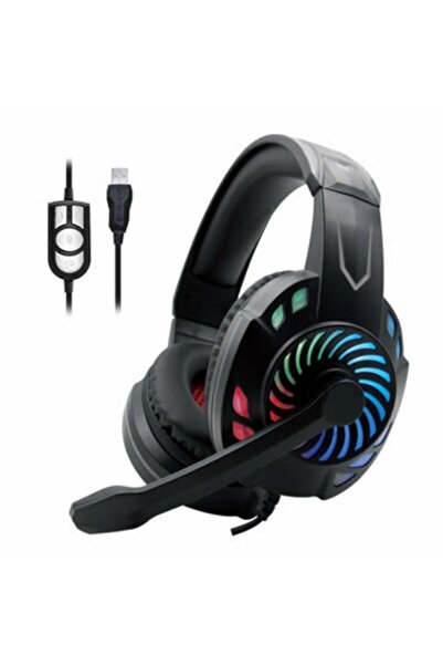 Komc Km666 Işıklı Usb Girişli Oyuncu Kulaklığı