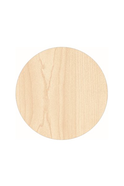 saray lazer Ahşap Supla Yuvarlak - Akçaağaç - 33x33