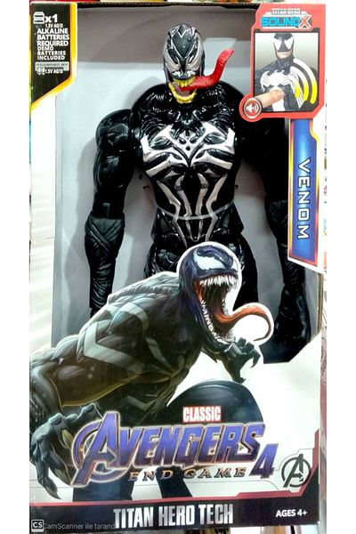 AVENGERS Venom The Amazing Spiderman Action Figure Toy Venom Figure with Light and Sound 30 Cm Venom Toy Figure