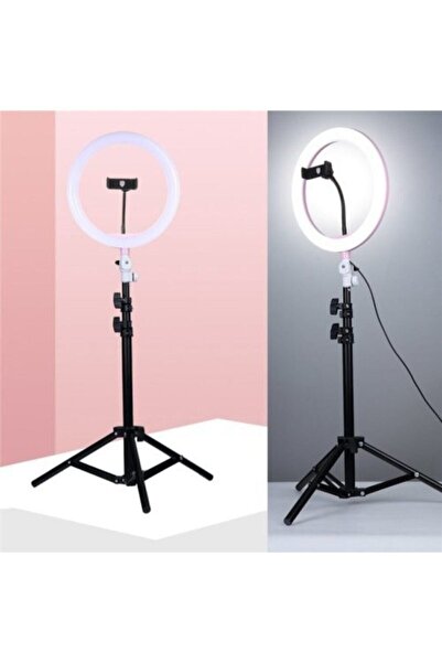 Jetcom Youtuber Led Işıklı Tripod Selfie Makyaj Işığı Sürekli Ring Light 10 Inç Halka