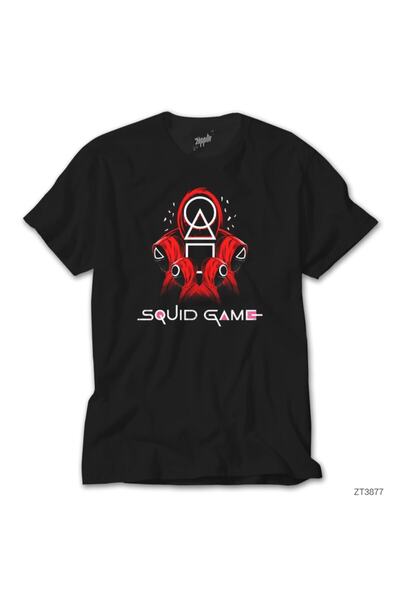 Z zepplin Tricou negru al echipei Squid Game Staff